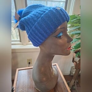 Steve Madden Knit Hat W/Pompom